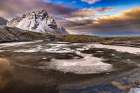 Mount Vestrahorn after snow, Iceland Art Print